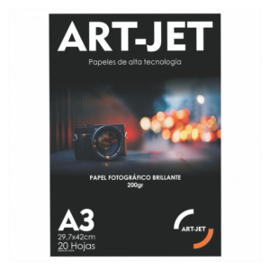 Papel Fotografico A3 brillante 200g 20h ArtJet