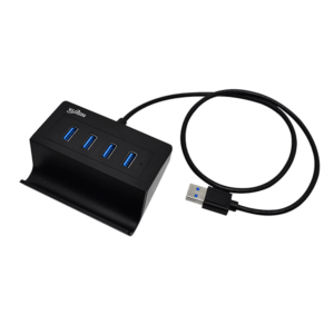 HUB USB 3.0 de 4 puertos con soporte para celular NSUH0433