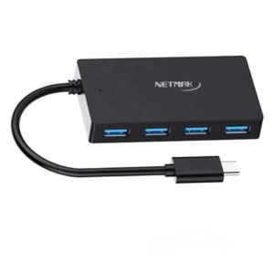 HUB USB C 4 puertos USB 2.0 Netmak NM-HUBC