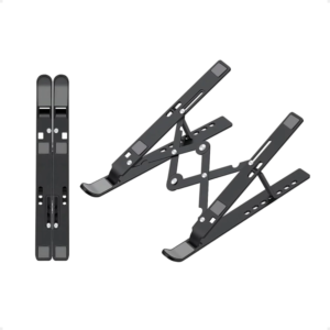 Soporte notebook plegable aluminio negro Blue Box BBX00005