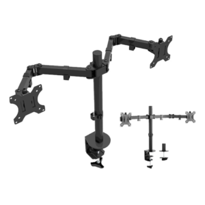 Soporte para monitor doble de escritorio con base 13" a 32" (8Kg por brazo) One Box OB-LCD23B