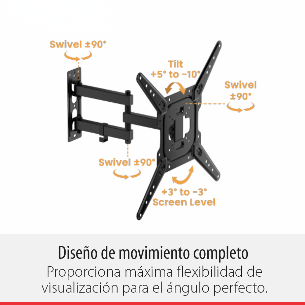 Soporte para TV de 23" a 65" 30Kg Brazo doble Blue Box BBX00018 - Imagen 3