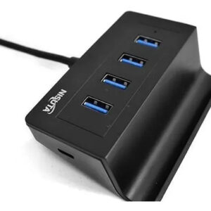 HUB USB 3.0 de 4 puertos con soporte para celular NSUH0433