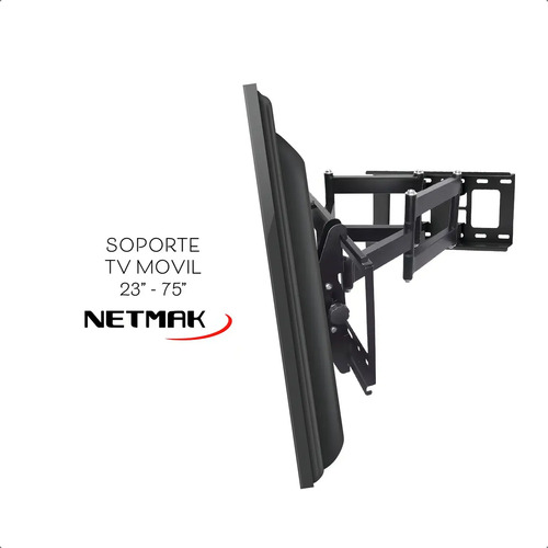 Soporte reforzado para TV 23 a 75" Netmak NM-ST13 45Kgs - Imagen 3