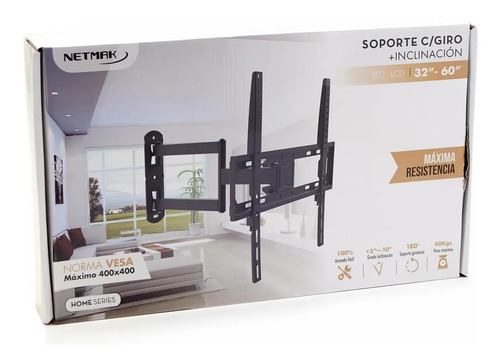Soporte para TV Netmak NM-ST19 Brazo articulado 23-60" - Imagen 2
