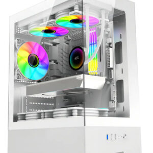 Gabinete Sentey H10 ARGB Blanco vidrio templado lat/frontal 6100-ARGB-SFWHITE