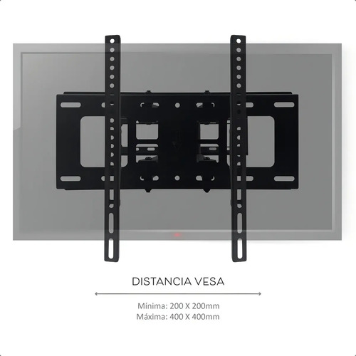 Soporte reforzado para TV 23 a 75" Netmak NM-ST13 45Kgs - Imagen 6