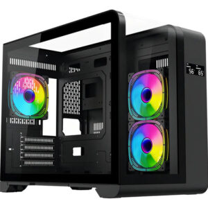 Gabinete Jalatec JT-KS31 750W 80 Plus Bronze Cristal Curvo
