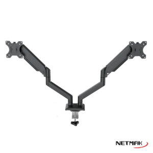 Soporte para monitor doble brazo hidraulico 10-30" 20kg Netmak NM-ST33