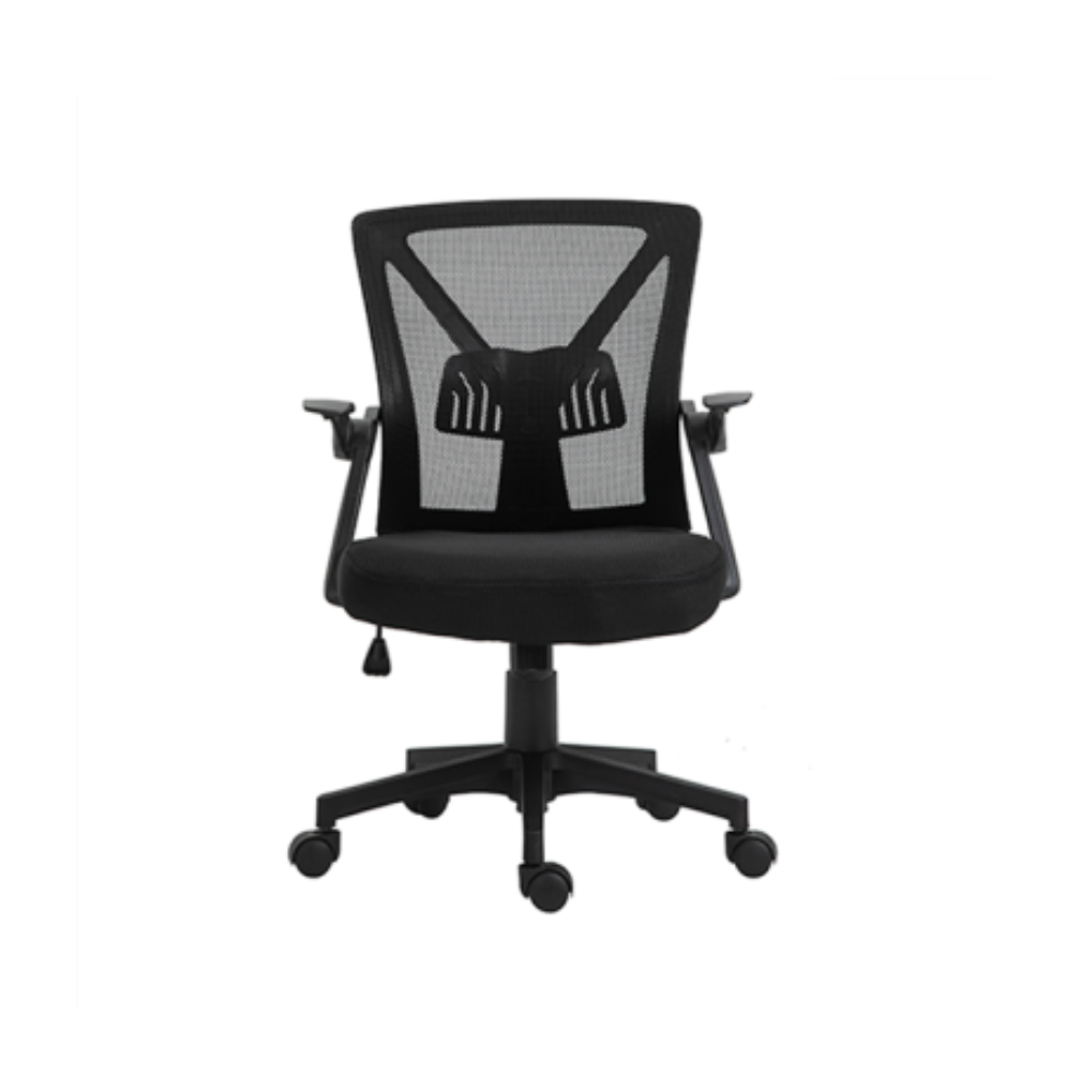 Silla Oficina Netmak NM-ALLEGRA Negra tela mesh, Inclinacion, soporte lumbar y apoyabrazos - Imagen 3
