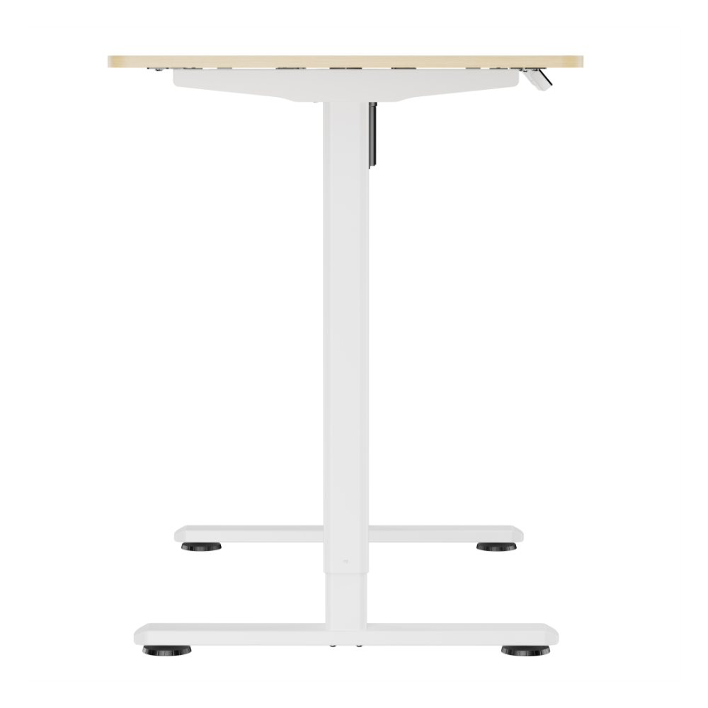 Escritorio Motorizado S16 (patas blancas, tablero marron clarito) 1m x 0,6m Blue Box BBX00016 - Imagen 3