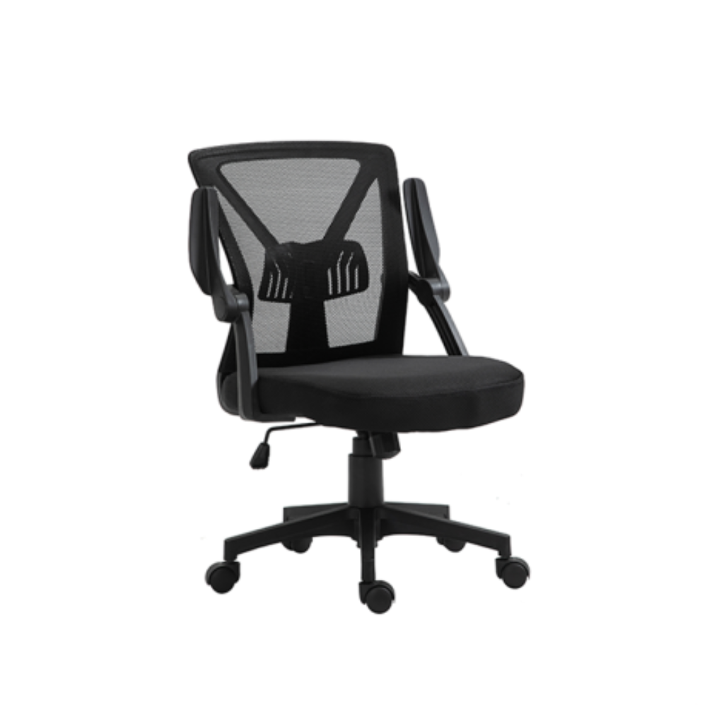 Silla Oficina Netmak NM-ALLEGRA Negra tela mesh, Inclinacion, soporte lumbar y apoyabrazos - Imagen 4