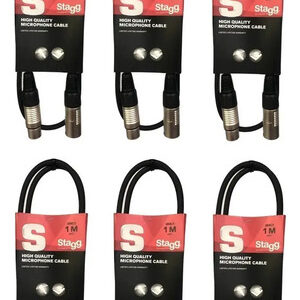 Cable Canon-Canon para Microfono Stagg Smc1 Standard 6mm 1 Mts