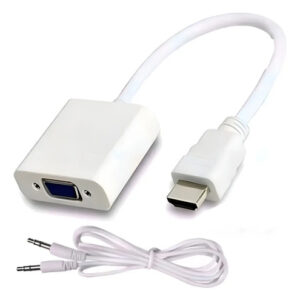 Conversor HDMI Macho a VGA Hembra c/Audio Netmak NM-C81A
