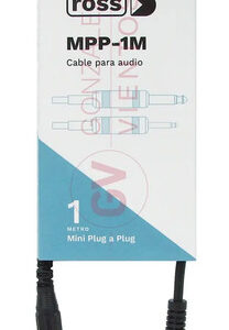 Cable audio mini plug 3,5mm a plug 6,5mm Ross 1mt MPP-1M