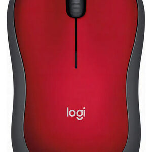 Mouse Logitech Wireless M185 Rojo/Negro