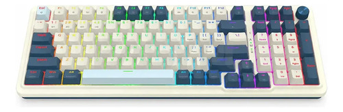 Teclado Mecanico Redragon K686 EISA PRO Blanco/Negro Wired/BT K686WB-RGB-PRO