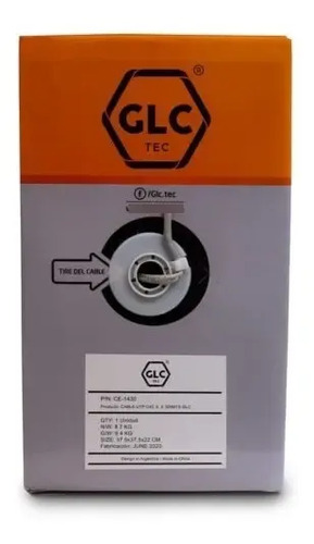 Cable UTP C6e Interior 305mts GLC CE-1430