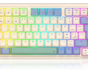 Teclado Mecanico Redragon K673 Ucal Pro SP Wired/Wireless/BT K673CPG-RGB-PRO Switch Rojo