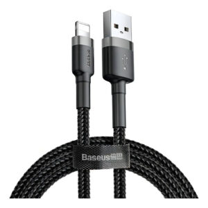 Cable USB A a Lightning Baseus CALKLF-BG1 Gris/Negro A00035