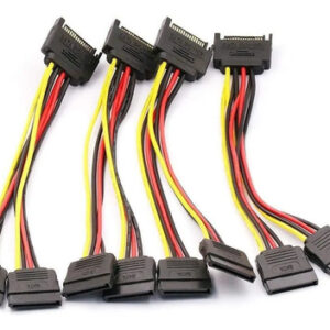 Cable Divisor splitter de alimentacion de 4 salidas