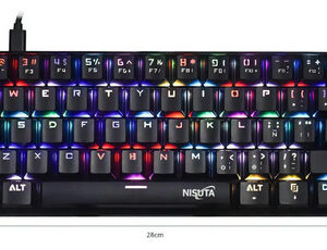 Teclado Mecanico RGB de 61 teclas Nisuta NS-KBGZ61