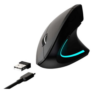 Mouse Ergonomico Vertical Inalambrico Netmak OPTIMIZE NM-ERGO Negro