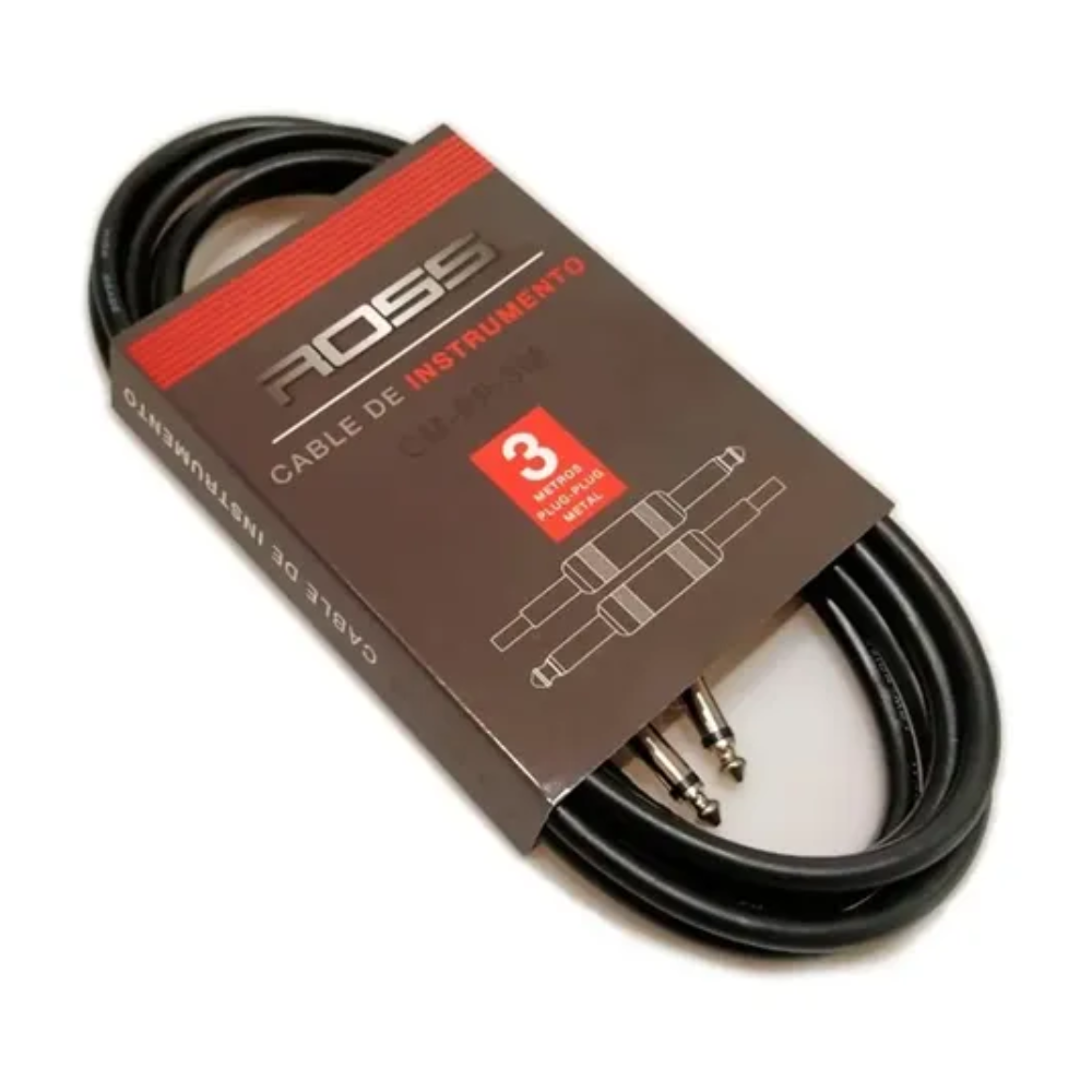 Cable de instrumento plug - plug Ross CP-PP-3M 3 metros