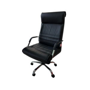 Silla Super Duna D13 Negro Alta/Basculante/Posabrazos cromados