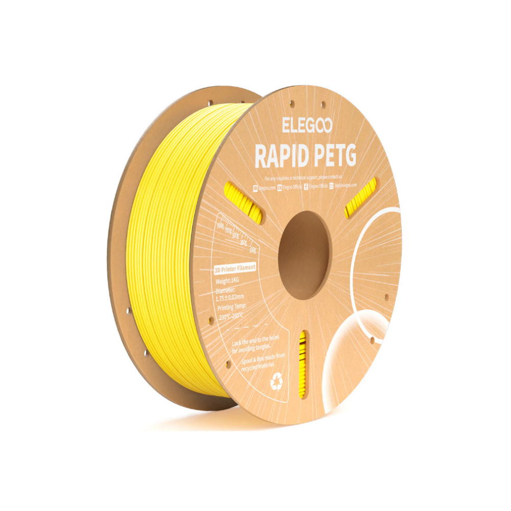 Filamento 3D Elegoo PETG Rapid 1Kg Amarillo 50.203.0221