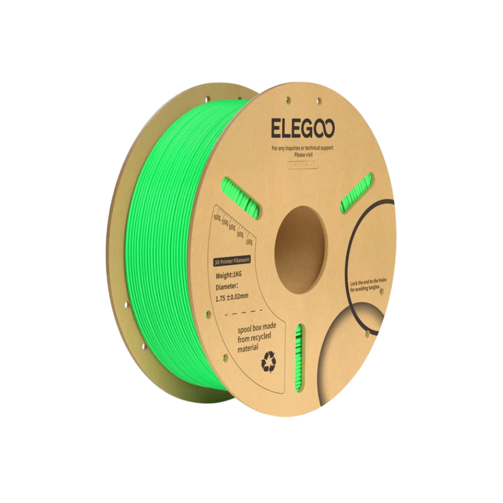Filamento 3D Elegoo PLA 1Kg Verde Neon 50.203.0069