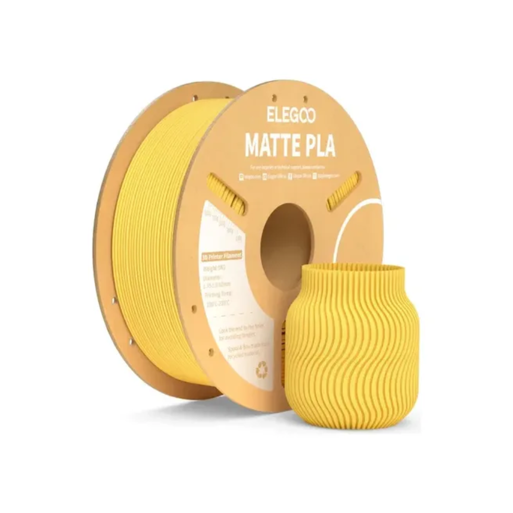 Filamento 3D Elegoo PLA Matte Amarillo Solar 1Kg
